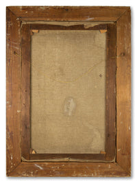 Arthur Croft Mitchell, The Orange Dress – 1920s oil painting