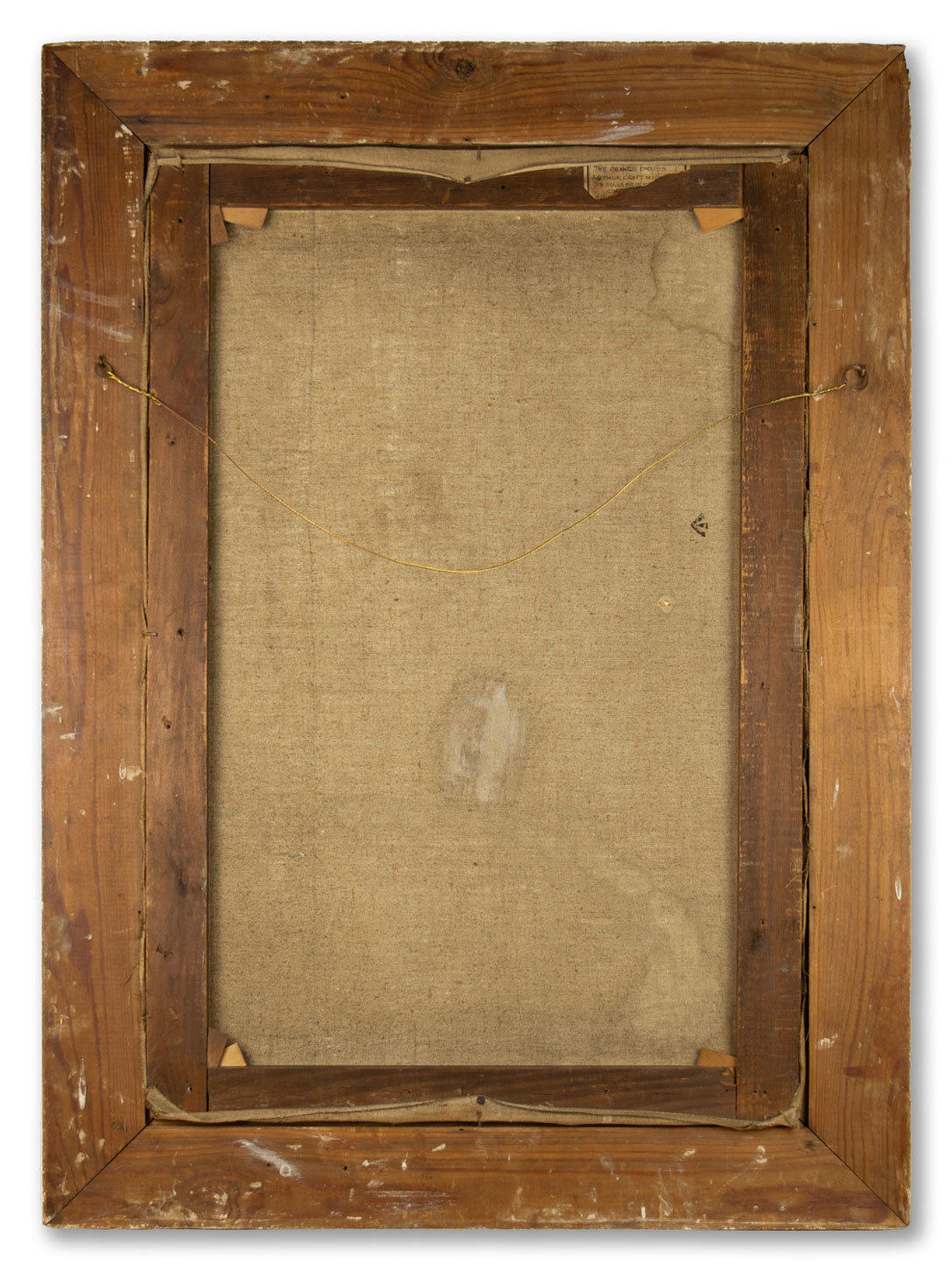 Arthur Croft Mitchell, The Orange Dress – 1920s oil painting