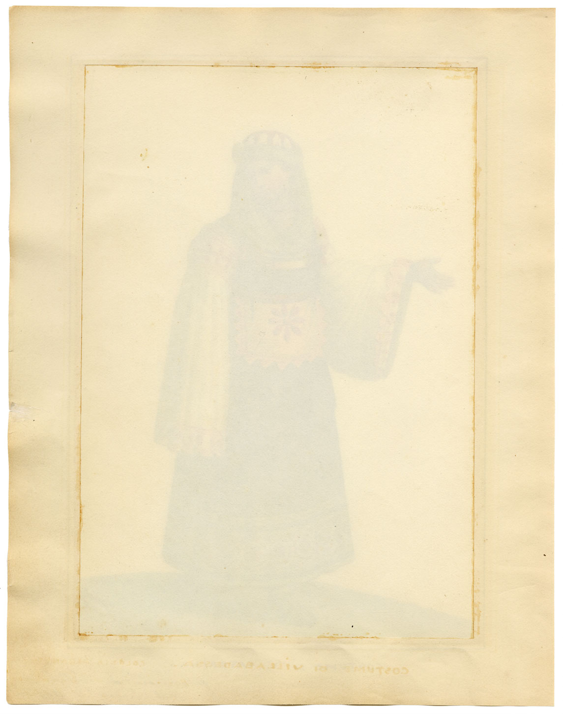 Michela de Vito, Costume di St Caterina, Province of Calabria – c.1820s watercolour painting