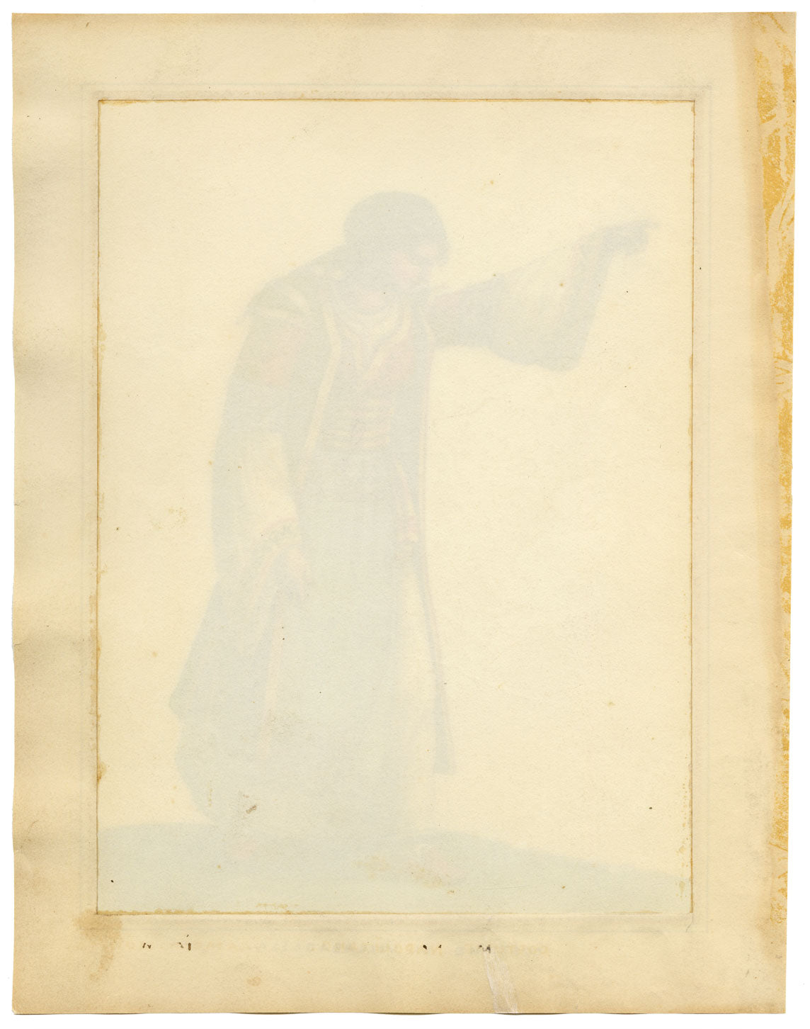 Michela de Vito, Costume di Villabadessa, Albanian Colony, Province of Teramo – c.1820s watercolour painting