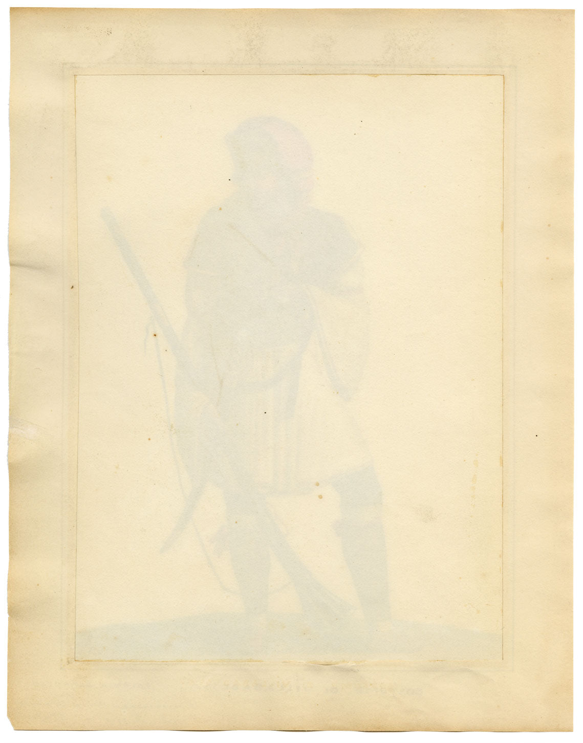 Michela de Vito, Costume di Villabadessa, Albanian Colony, Province of Teramo – c.1820s watercolour painting