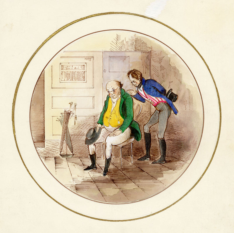 Elaine Williamson, The Pickwick Papers, Charles Dickens – c.1980s watercolour painting