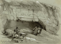 Isabella Foster, Tombs of the Kings, Jerusalem – 1852 graphite drawing
