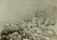 Isabella Foster, Sebaste, Samaria, Ottoman Palestine – 1852 graphite drawing