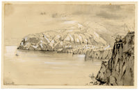 Isabella Foster, Sorrento and the Bay of Naples, Italy – Mid-19th-century graphite drawing