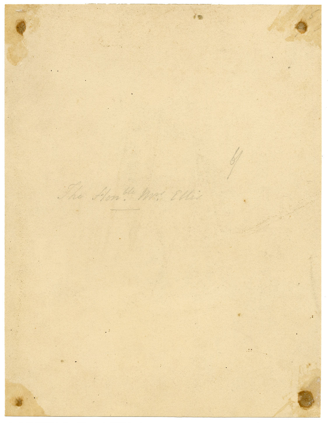 Anon., The Hon Lady Georgina Agar-Ellis, Baroness Dover – Early 19th-century graphite drawing