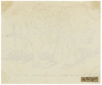 John Prendergast Vereker 3rd Viscount Gort, Anthropomorphic Cartoon after J.J. Grandville – Early 19th-century pen & ink drawing