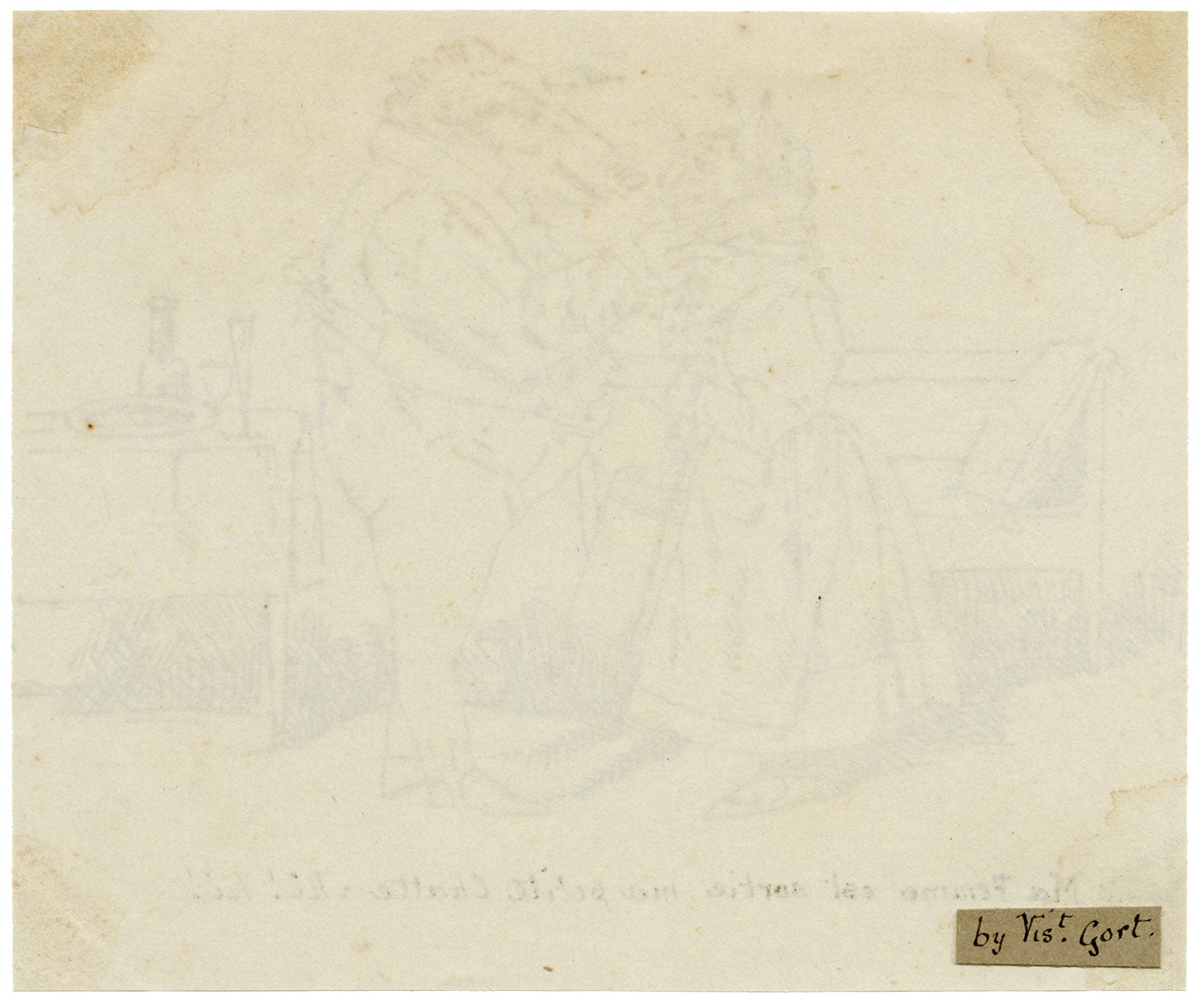 John Prendergast Vereker 3rd Viscount Gort, Anthropomorphic Cartoon after J.J. Grandville – Early 19th-century pen & ink drawing