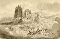 Hon. Waller O'Grady, Castlegarde Castle, Co. Limerick – Early 19th-century watercolour painting