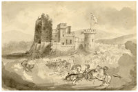 Hon. Waller O'Grady, Castlegarde Castle, Co. Limerick – Early 19th-century watercolour painting
