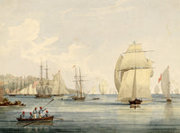 William Markham, Regatta at Cowes, Isle of Wight – Early 19th-century watercolour painting