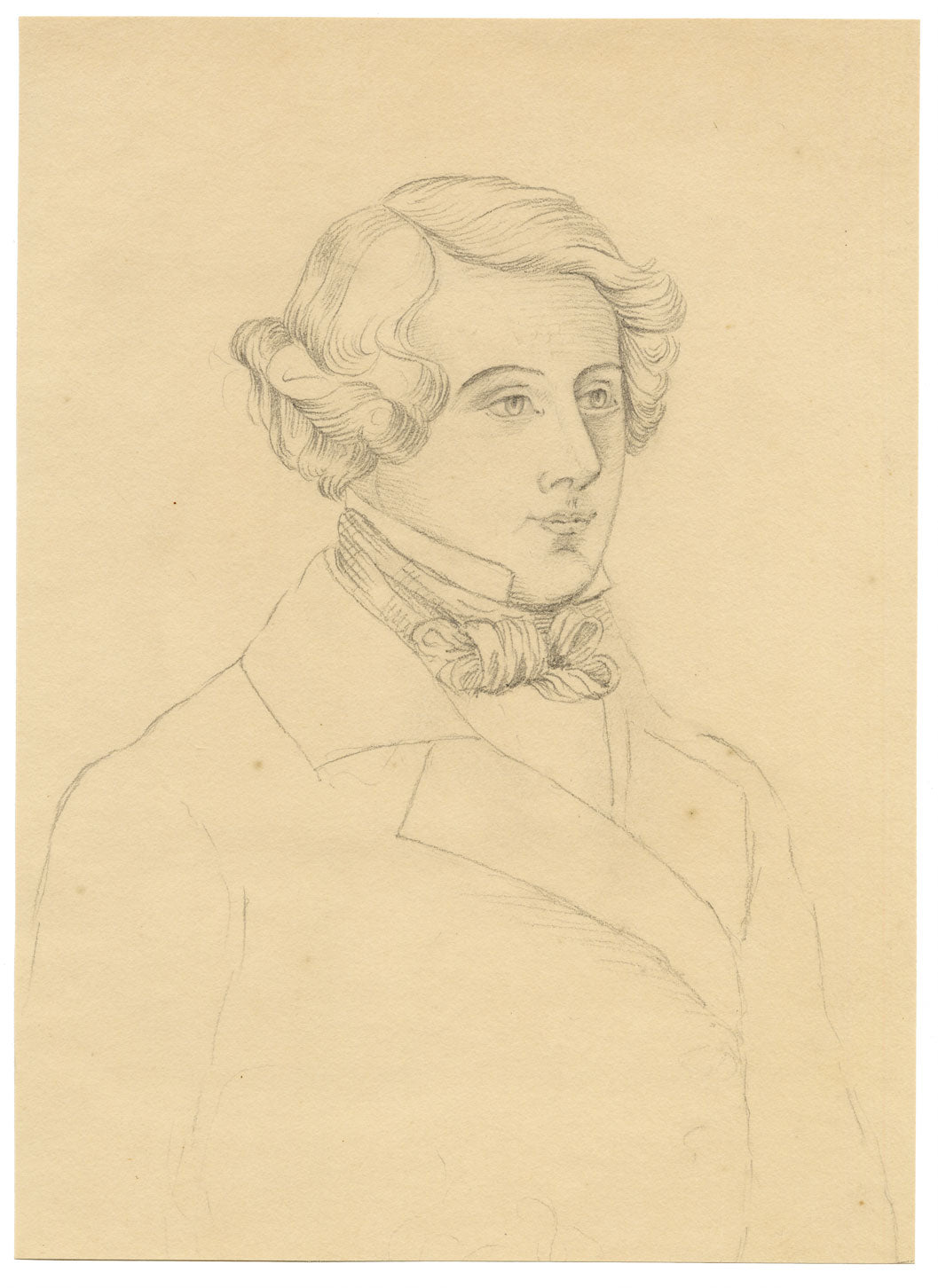 Hon. Isabella Sabrina O'Grady, Portrait of Thomas Francis Meagher – Mid-19th-century graphite drawing