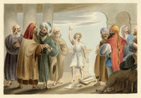 R.J. Blesard, Christ with the Doctors – 1834 watercolour painting