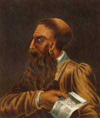 R.J. Blesard, Portrait of a Man, Head from Life – 1834 watercolour painting