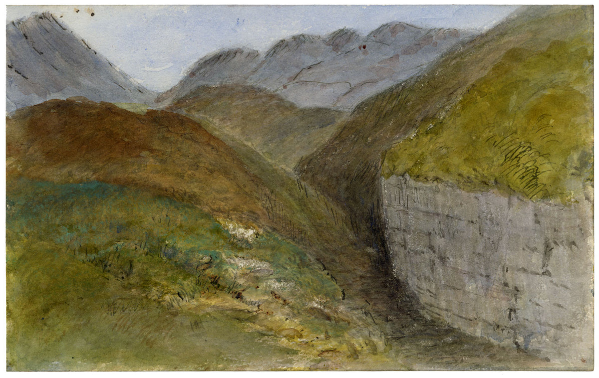 John Wilson of Seacroft Hall, Valley near Loch Etive, Argyll & Bute, Scotland – c.1860s watercolour painting