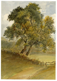 John Wilson of Seacroft Hall, Stile at Seacroft, Leeds – c.1860s watercolour painting