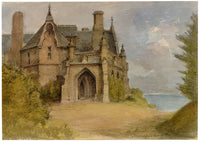 John Wilson of Seacroft Hall, The Manor House, Torquay, Devon – 1875 watercolour painting