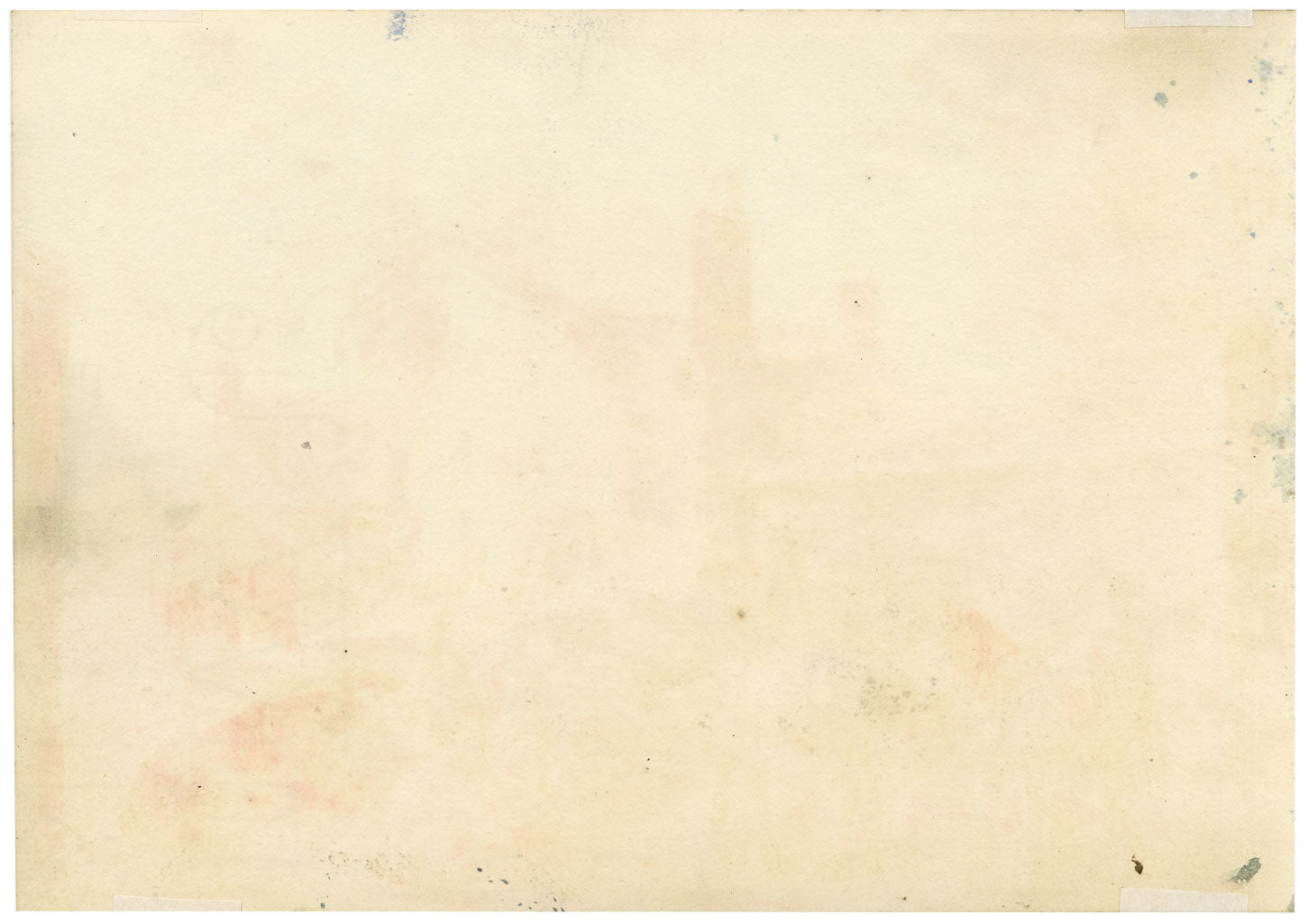 John Wilson of Seacroft Hall, Farmyard Scene with Mill & Dovecot – c.1870s watercolour painting