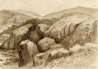 John Wilson of Seacroft Hall, Ansteys Cove Rocks, Torquay, Devon – 1874 watercolour painting