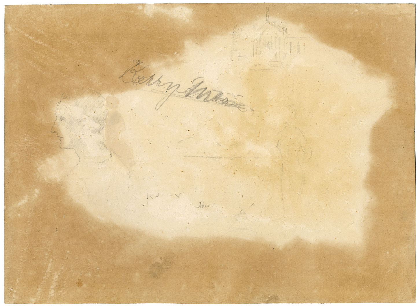 Percy French, Bogs & Mountains of Connemara, Galway, Ireland – Early 20th-century watercolour painting