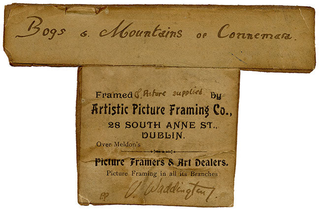 Percy French, Bogs & Mountains of Connemara, Galway, Ireland – Early 20th-century watercolour painting