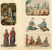 Ottoman Figures, Persia & Armenia – c.1814 set of five engraving prints