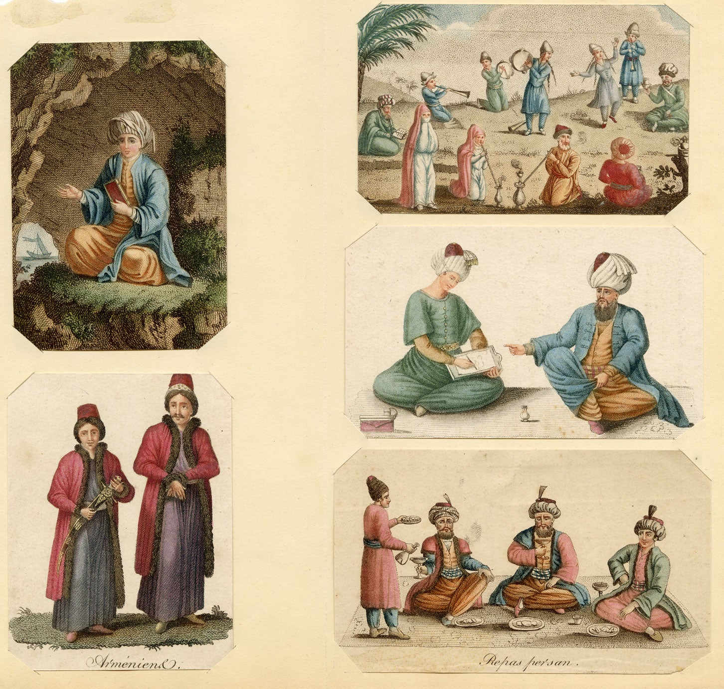 Ottoman Figures, Persia & Armenia – c.1814 set of five engraving prints