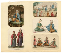 Ottoman Figures, Persia & Armenia – c.1814 set of five engraving prints