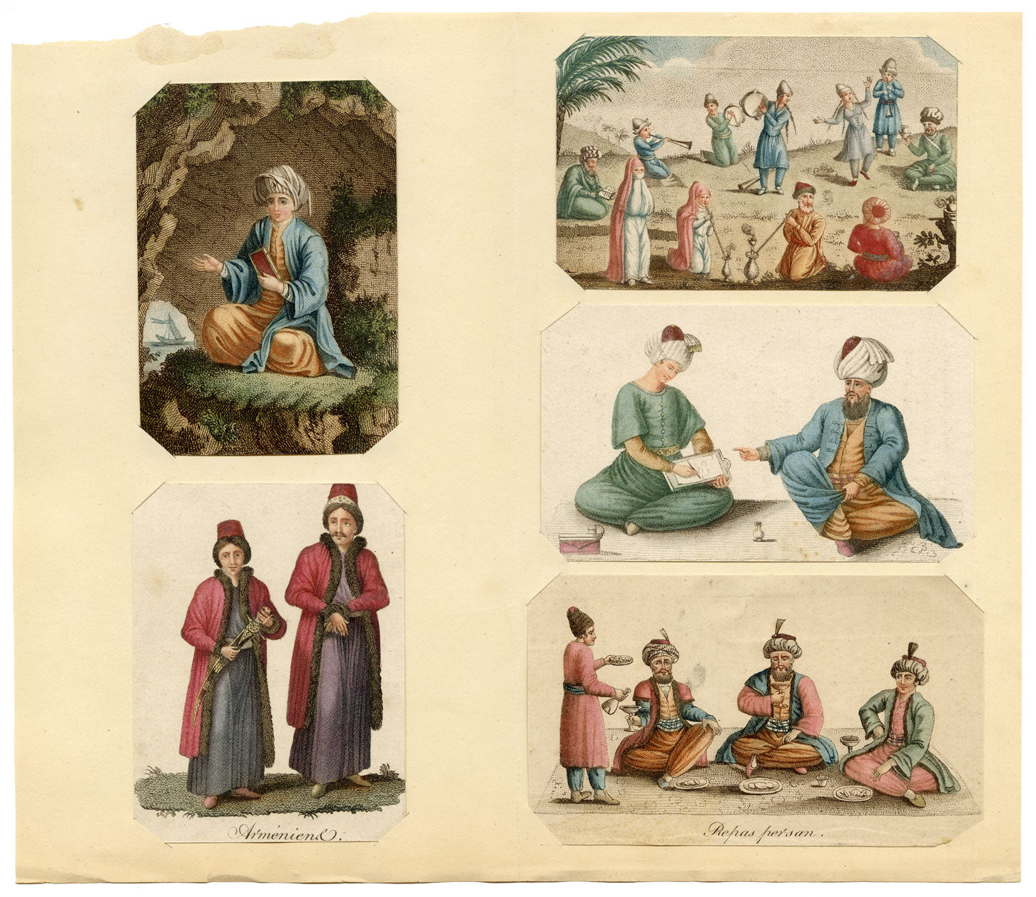 Ottoman Figures, Persia & Armenia – c.1814 set of five engraving prints