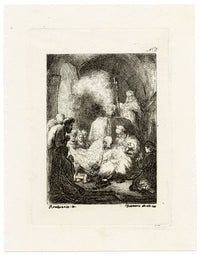 Francesco Novelli after Rembrandt, The Circumcision – 1860 etching print