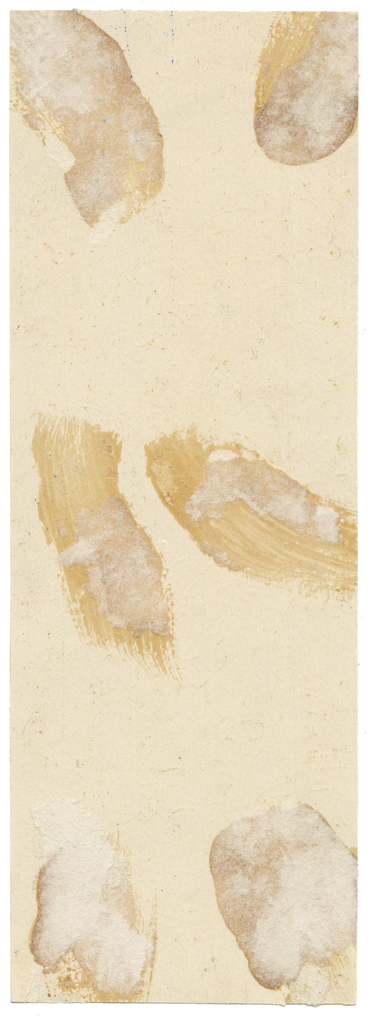 Anon., Antique French Textile Design: Rainbow Stripe Floral Arabesque – 1880s gouache painting