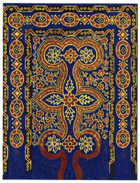 Anon., Antique French Textile Design: Islamic Illumination – 1880s gouache painting