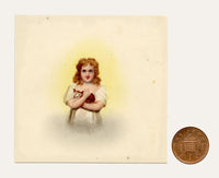 Anon., A Little Girl Nursing a Kitten after James Northcote – Early 19th-century watercolour painting