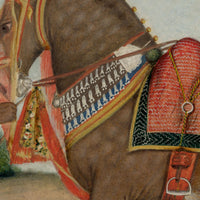 Indian Company School, A Caparisoned Horse & Groom, Possibly Skinner's Horse – Early 19th-century gouache painting