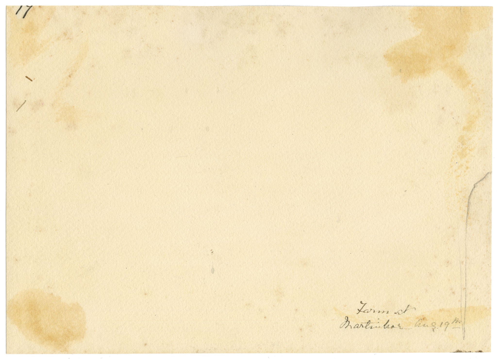 William Martin Conway, Thatched House, Martinhoe, North Devon – c.1897 watercolour painting