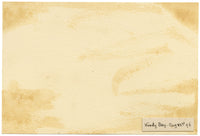 William Martin Conway, Woody Bay Rocks, North Devon Coast – 1896 watercolour painting