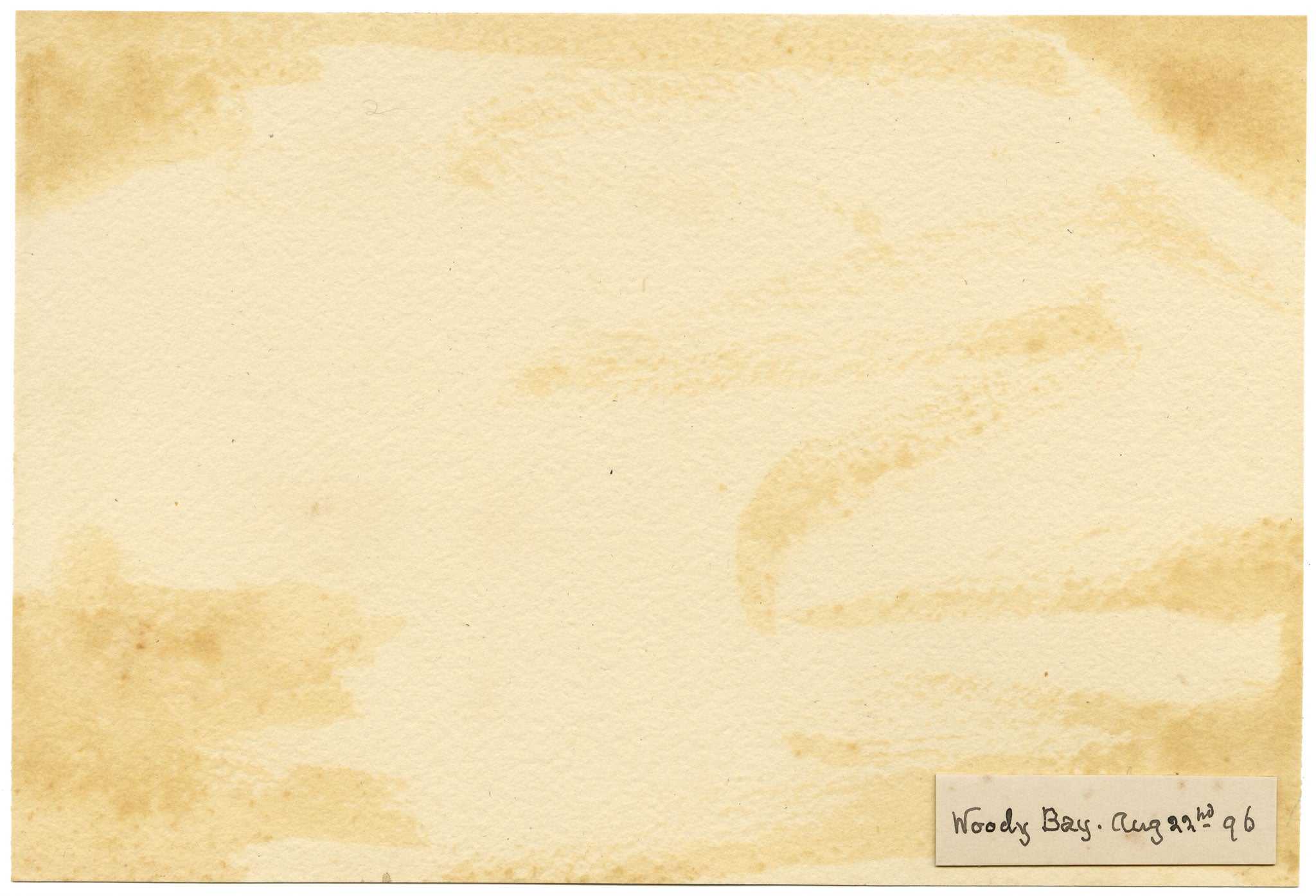 William Martin Conway, Woody Bay Rocks, North Devon Coast – 1896 watercolour painting