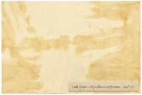 William Martin Conway, Loch Leven & Glencoe Mountains, Scottish Highlands – 1897 watercolour painting