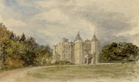 Mary Ann J. Thynne, Dalmahoy, Earl of Morton, near Edinburgh, Scotland – 1837 watercolour painting