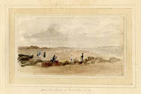 Mary Ann J. Thynne, From the Sands at Portobello, Edinburgh, Scotland – 1837 watercolour painting