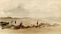 Mary Ann J. Thynne, From the Sands at Portobello, Edinburgh, Scotland – 1837 watercolour painting