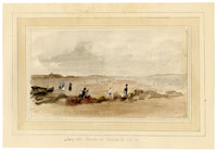 Mary Ann J. Thynne, From the Sands at Portobello, Edinburgh, Scotland – 1837 watercolour painting