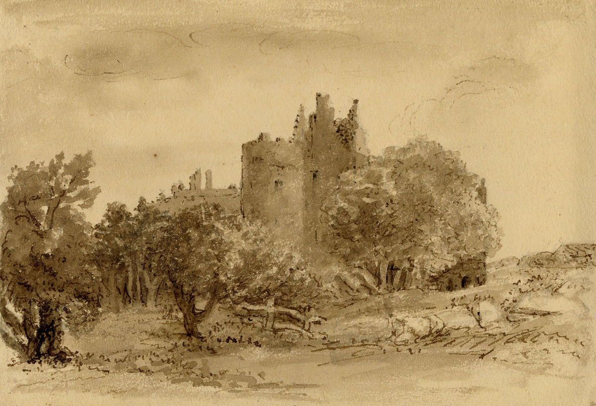 Mary Ann J. Thynne, Craigmillar Castle, Edinburgh, Scotland – 1837 watercolour painting