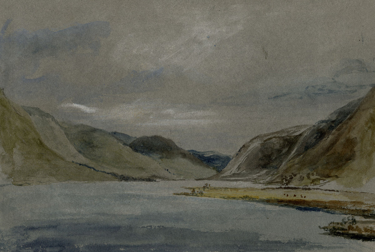 Mary Ann J. Thynne, St Mary's Loch near Bowhill, Duke of Buccleuch, Scottish Borders, Scotland – 1837 watercolour painting