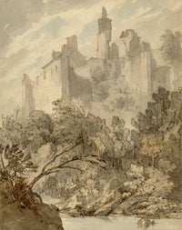 Rev Hon Charles Francis Annesley, Rosslyn Castle, Midlothian, Scotland – 1811 watercolour painting