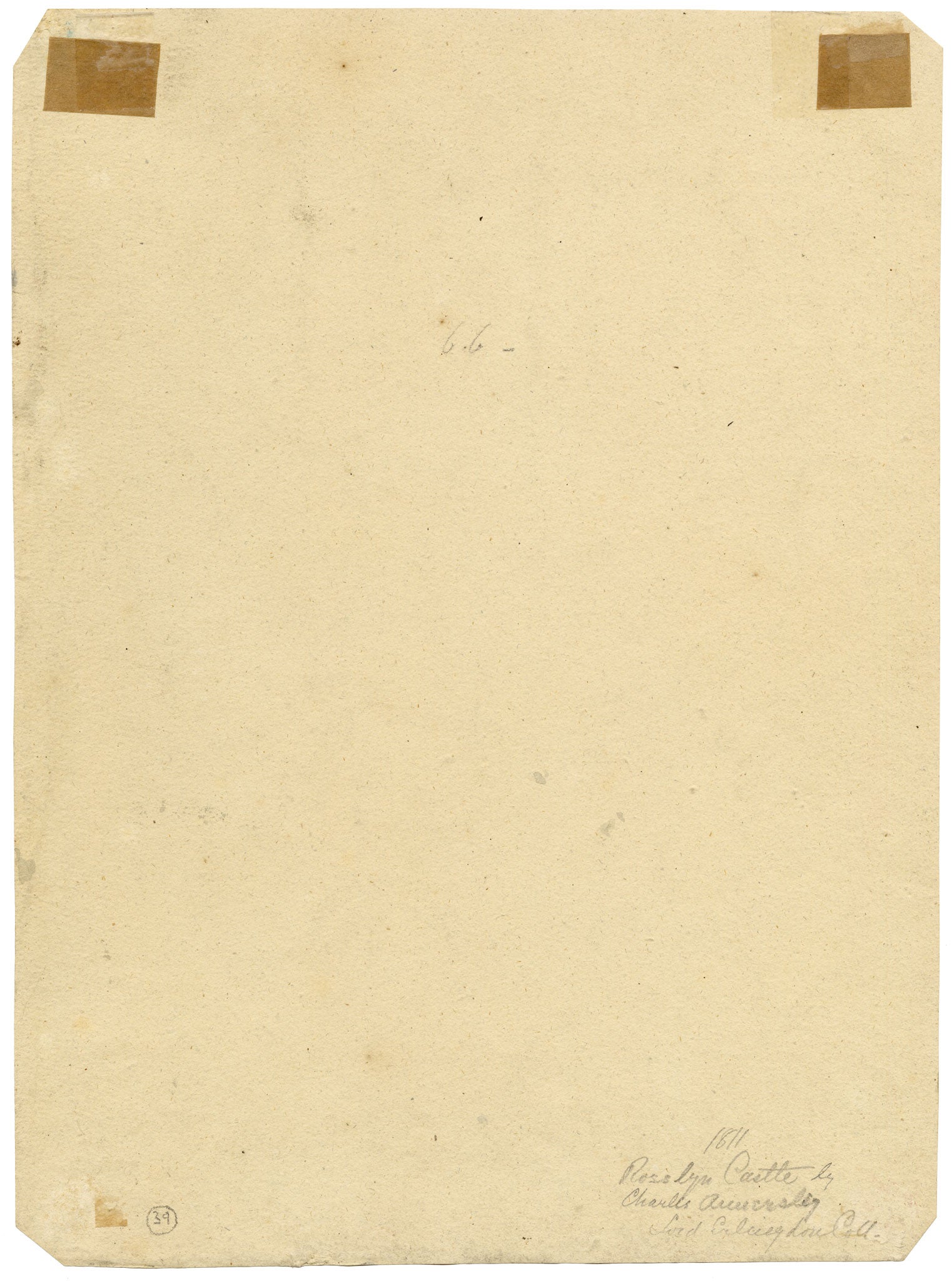 Rev Hon Charles Francis Annesley, Rosslyn Castle, Midlothian, Scotland – 1811 watercolour painting