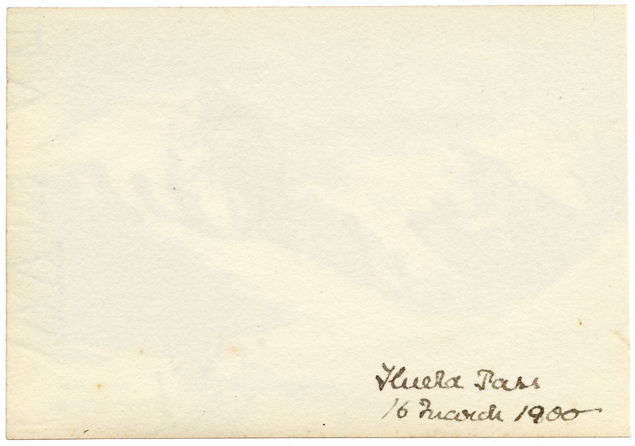 Rosa E. Neumann, Flüela Pass, Swiss Alps, Graubünden, Switzerland – 1900 watercolour painting