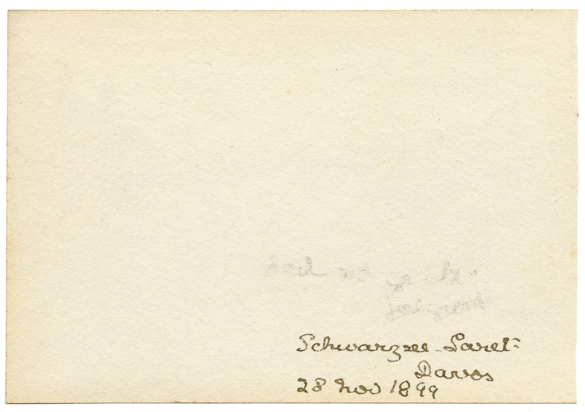 Rosa E. Neumann, Lake Schwarzsee, Laret, Davos, Switzerland – 1899 watercolour painting