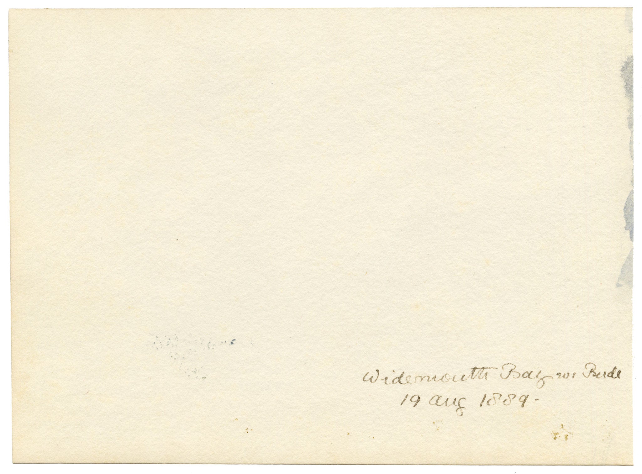 Rosa E. Neumann, Widemouth Bay near Bude, Cornwall – 1889 watercolour painting