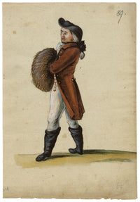Leopold Billek, Gentleman in Frock Coat à la Polonaise – c.1820 gouache painting